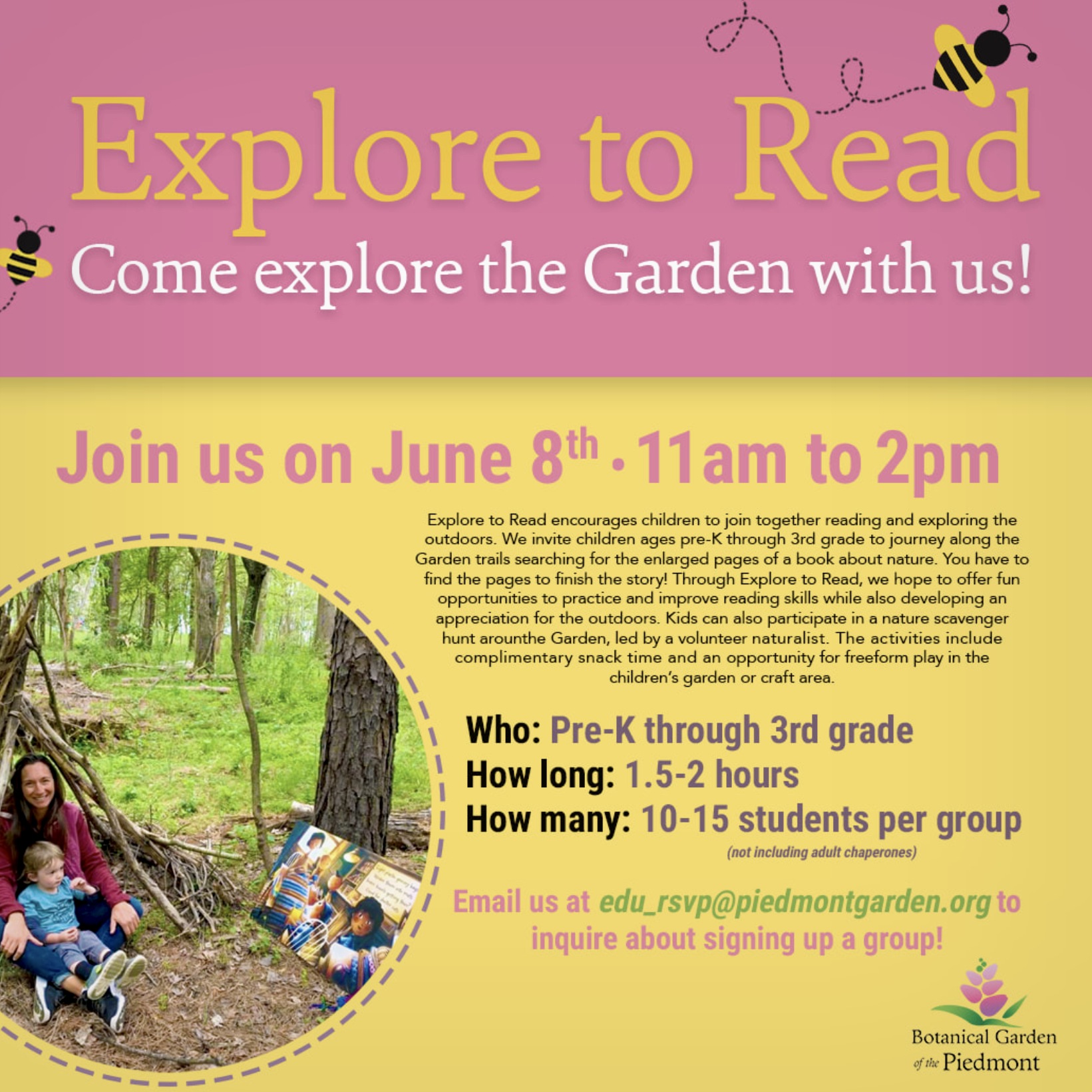 Explore to Read event flyer — June 8th
