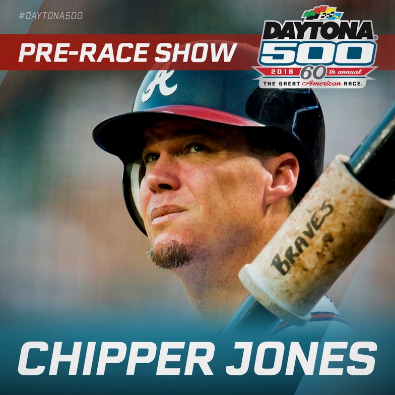 Chipper Jones — Pre-Race Show, 60th Daytona 500